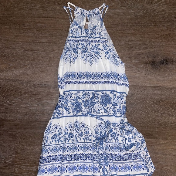 LOFT Petite Extra Small Garden Halter Maxi Dress - Picture 10 of 12